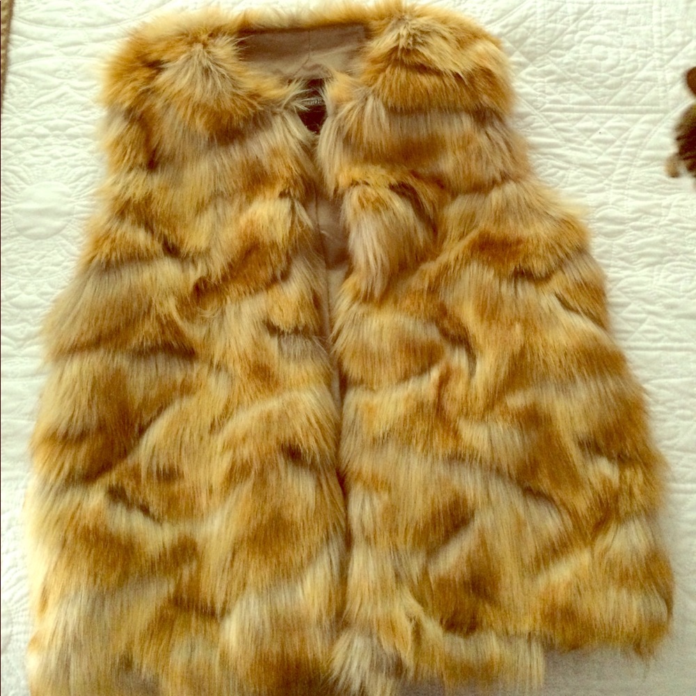 Faux fur vest
