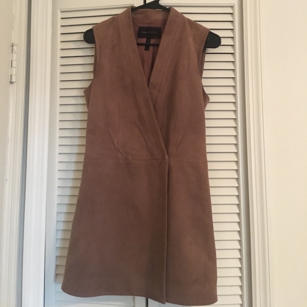Bcbg maxazria "Caryn faux suede dress"