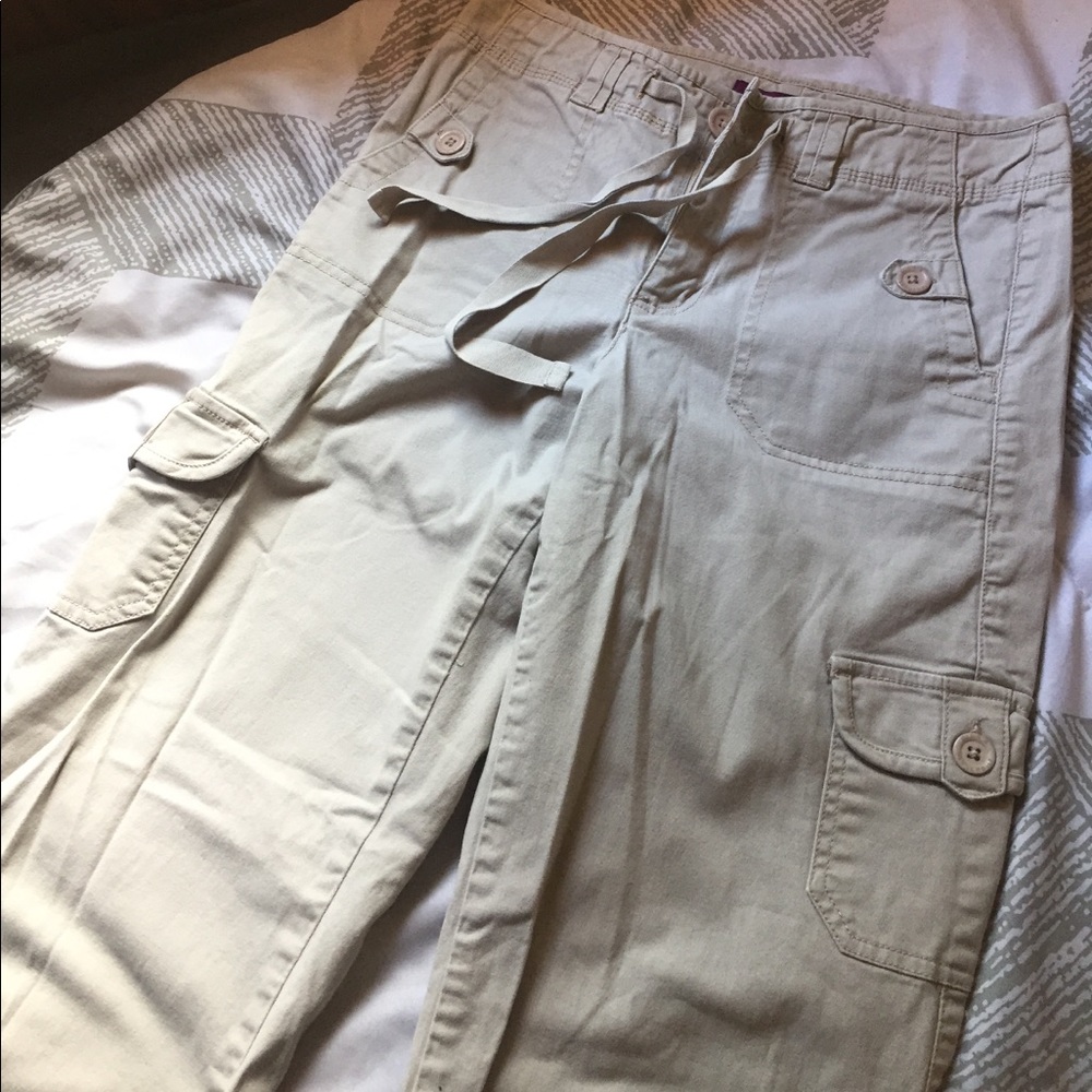 Khaki Cargo Pants Size 6
