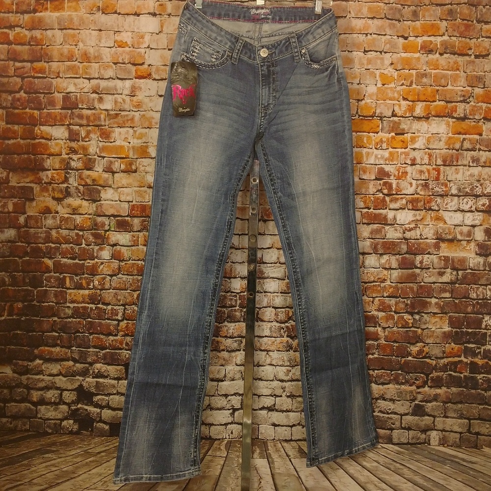 NWT Wrangler Rock 47 Denim Jeans 27 X 32 & 36 - Picture 5 of 6