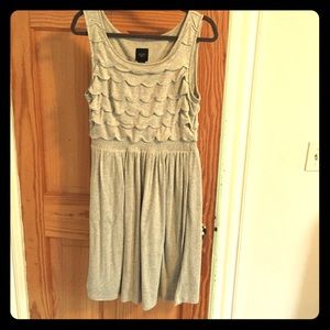 Anthropologie sparkly gray soft/jersey dress