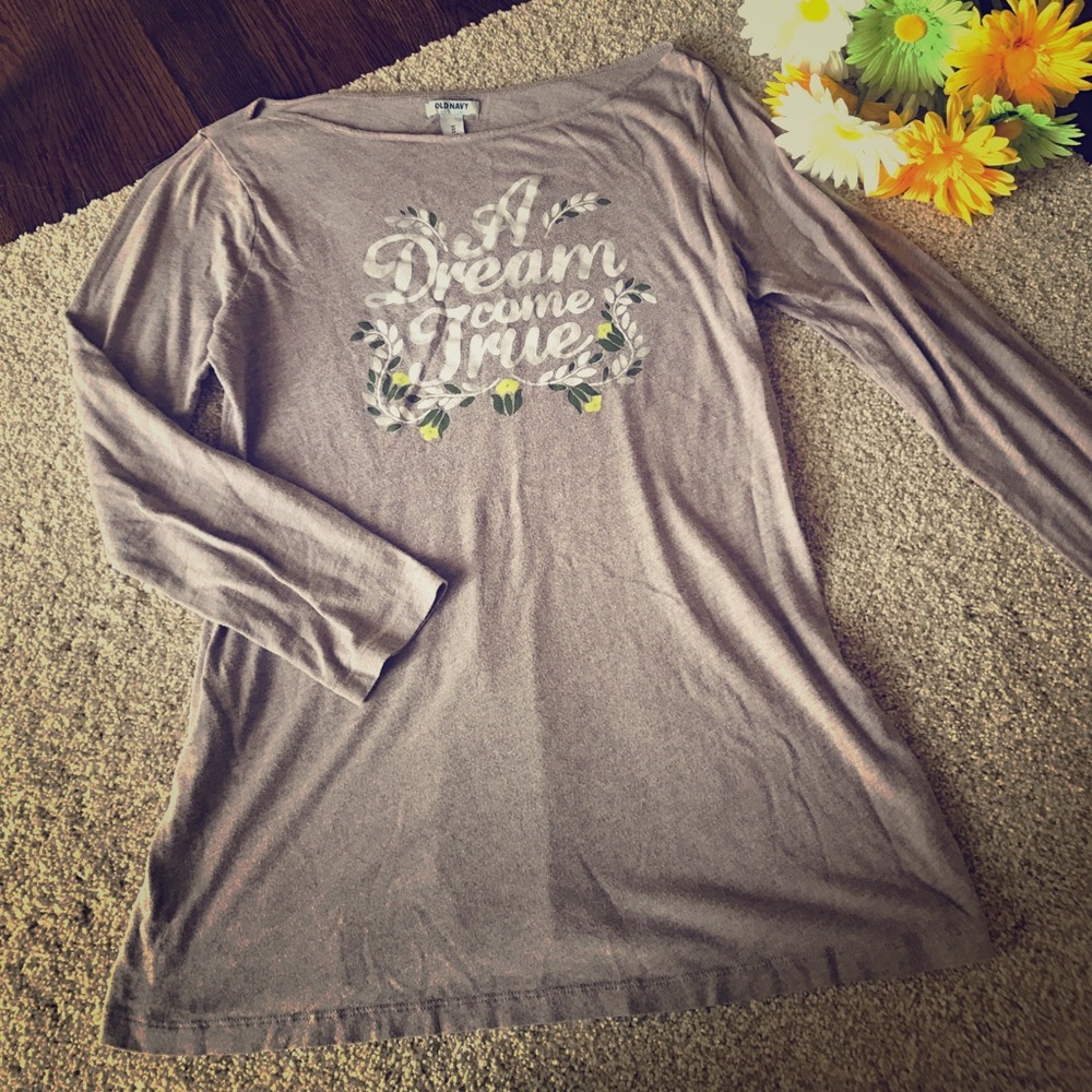 Grey Long Sleeved Tunic, Sz M