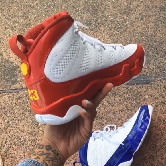 Jordan Shoes | Kustom Red 9s | Poshmark