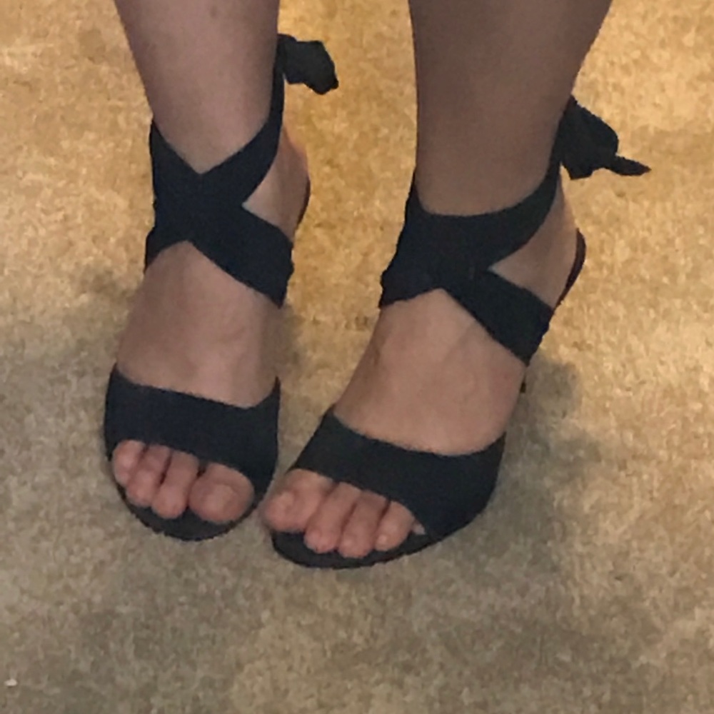 Strappy Nine West heels