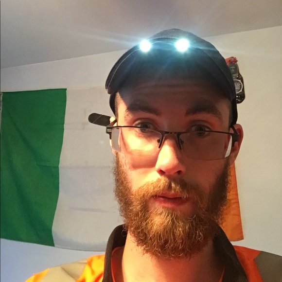 Strap back baseball hat with LED lights in brim. - Picture 2 of 4