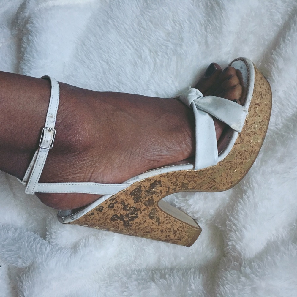 Platform Cork Wedges! 🌸