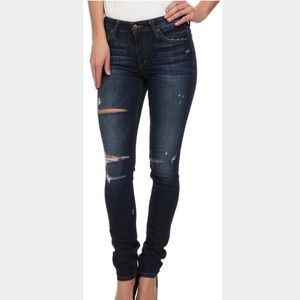 Joe's skinny distressed jeans in gem.