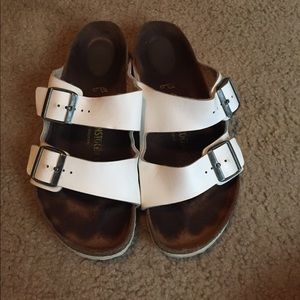 White Arizona Birkenstock
