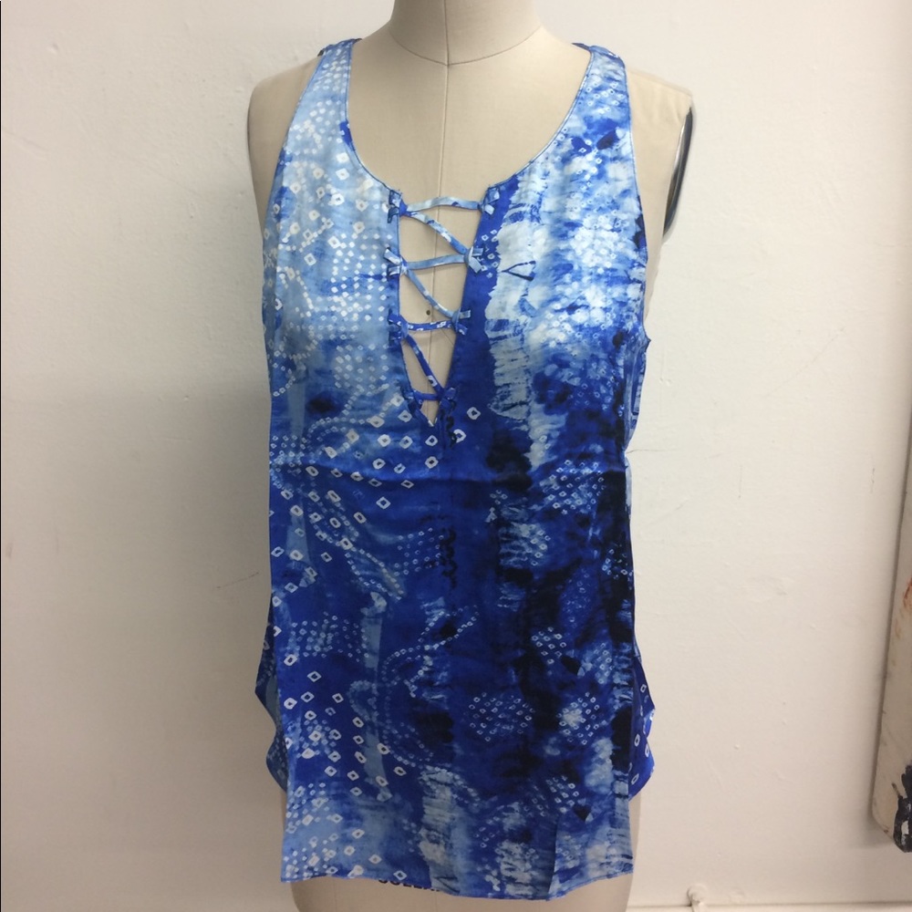 Silk satin tank
