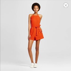 NWT Victoria Beckham for Target Orange Romper NWT Victoria Beckham for Target Orange Romper