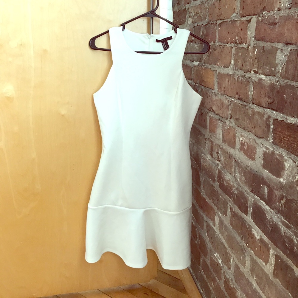 White Drop-Waist Dress