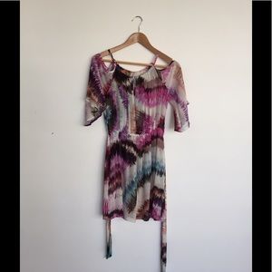 Peek a boo shoulder dress