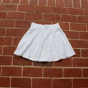 Divided White Skater Skirt