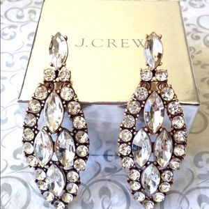 J Crew Icicle Crystal Earrings