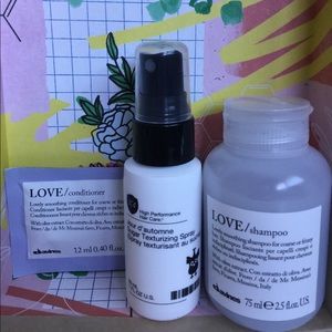 Davines Love Shampoo Hair Care Sample Bundle