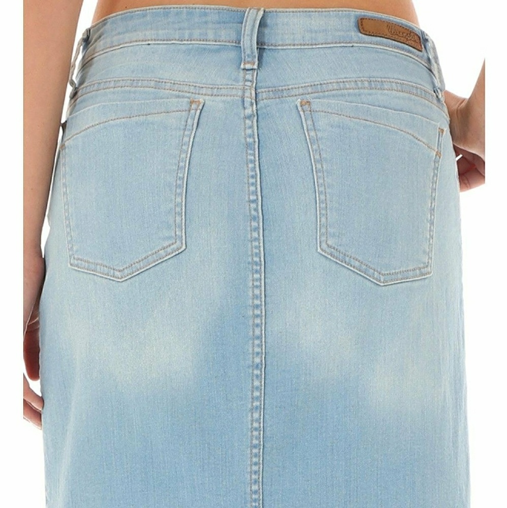 NWT Wrangler Denim Jean Button Skirt - Picture 3 of 6