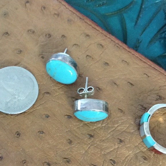 Sterling and turquoise jewelry - Picture 3 of 4