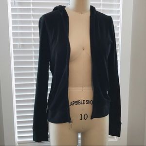 Juicy Couture black terry jacket