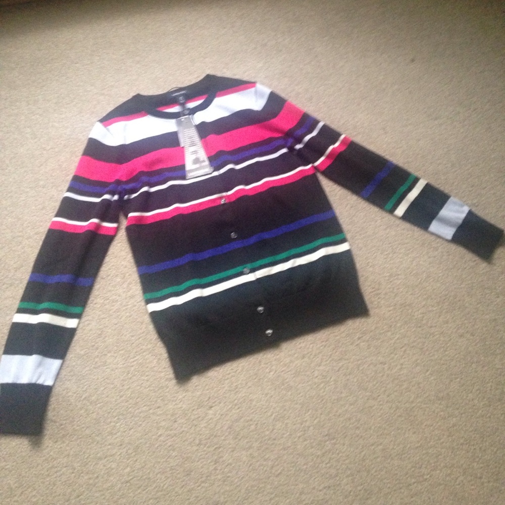 lands end button up cardigan sweater, size XS