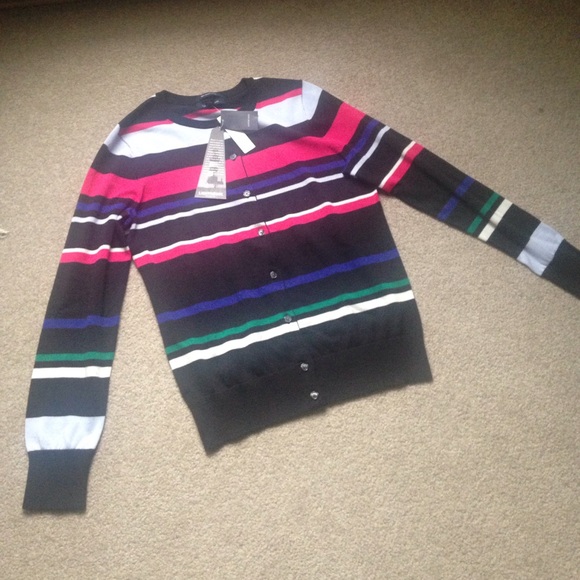 lands end button up cardigan sweater, size XS - Picture 6 of 8