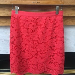 NWT Bebe Lace Mini Skirt