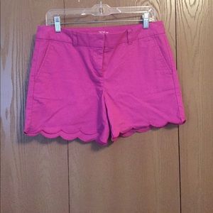 Loft scalloped 4" shorts