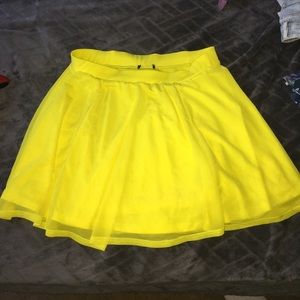 Yellow Skater Skirt