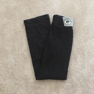PINK Green Bay packer yoga pants