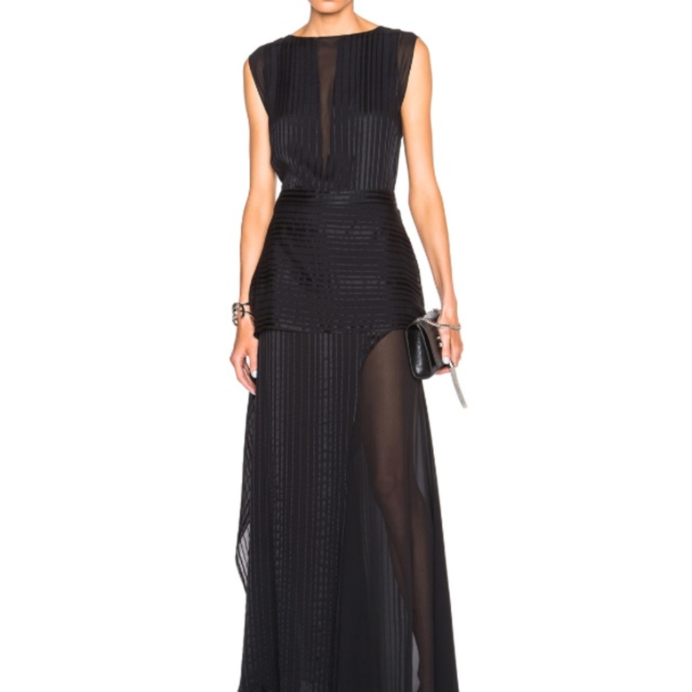 Mason sheer black dress