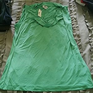 NWT Soft green sleeveless shirt