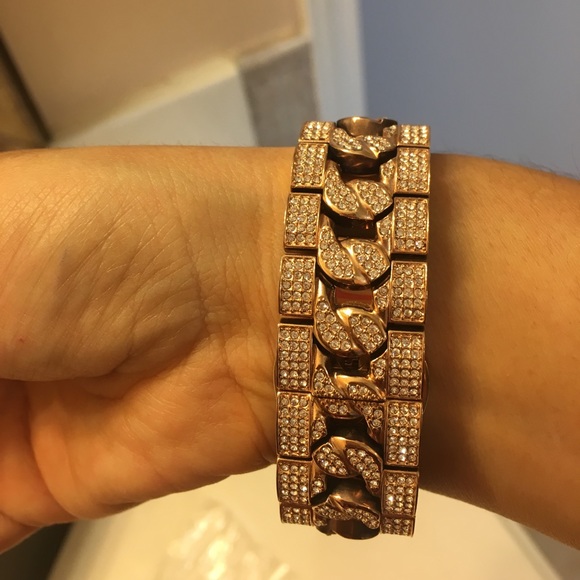 Beautiful rose gold watch MK main image 4