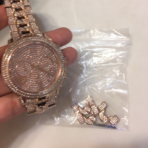 Beautiful rose gold watch MK main image 5