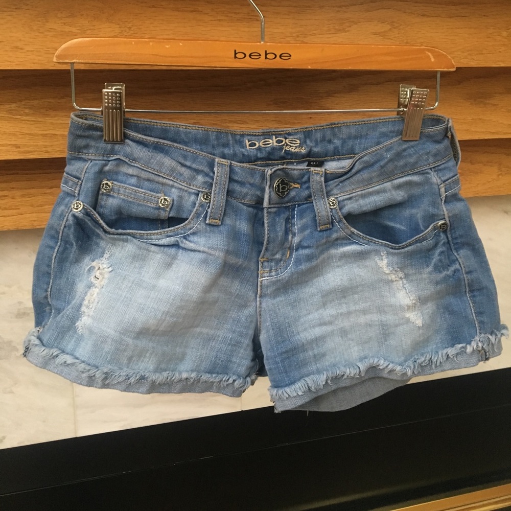 Bebe Distressed Shorts