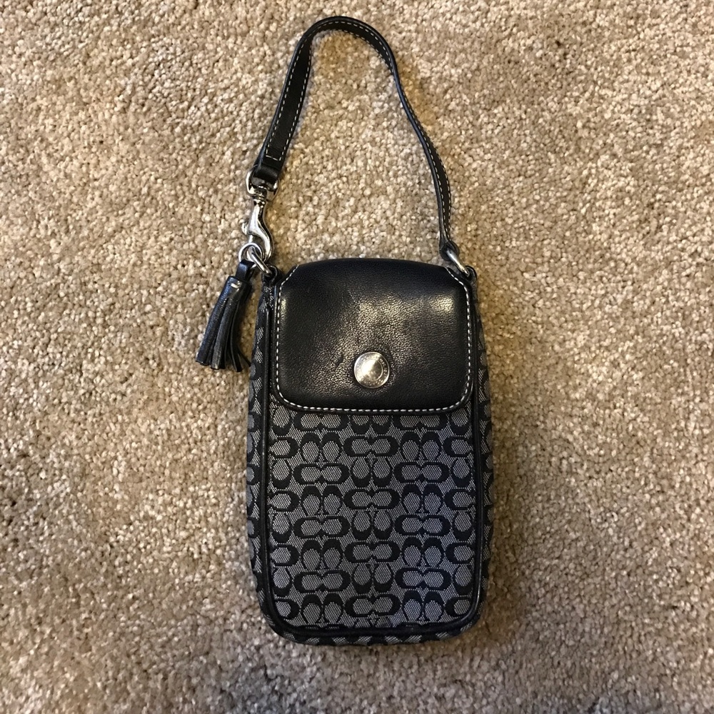 Authentic Coach signature cell phone case