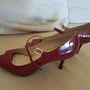 Red Calvin Klein shoes