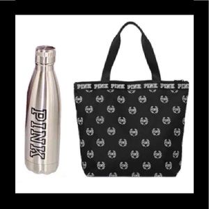 Victoria's Secret Pink tote & water bottle
