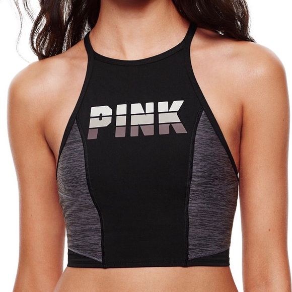 PINK Victoria's Secret M,L PINK ultimate longline high neck sports