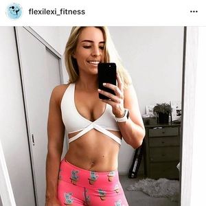 Flexi Lexi Fitness White Betty Bralette Yoga
