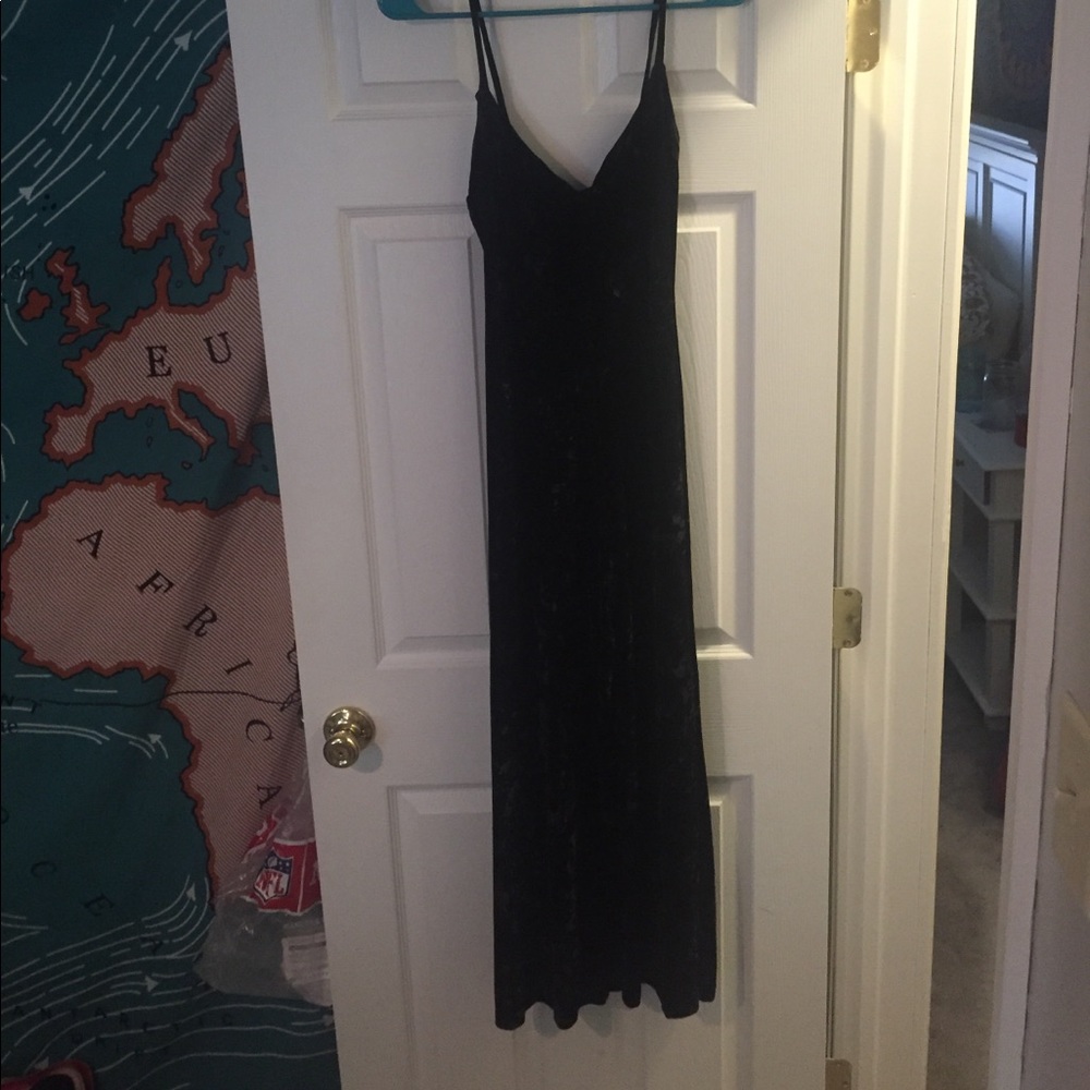 Vintage 90s Betsy Johnson black velvet jumpsuit