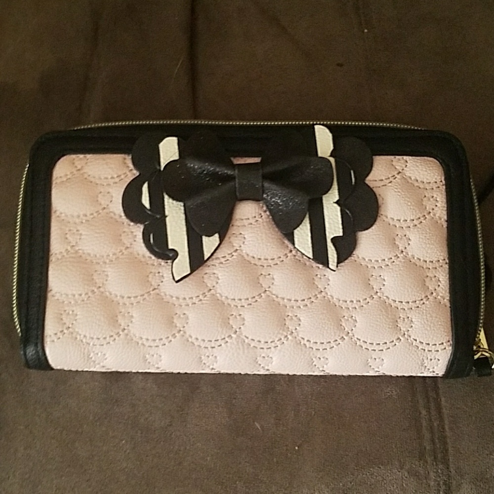 Pink Betsey Johnson Wallet