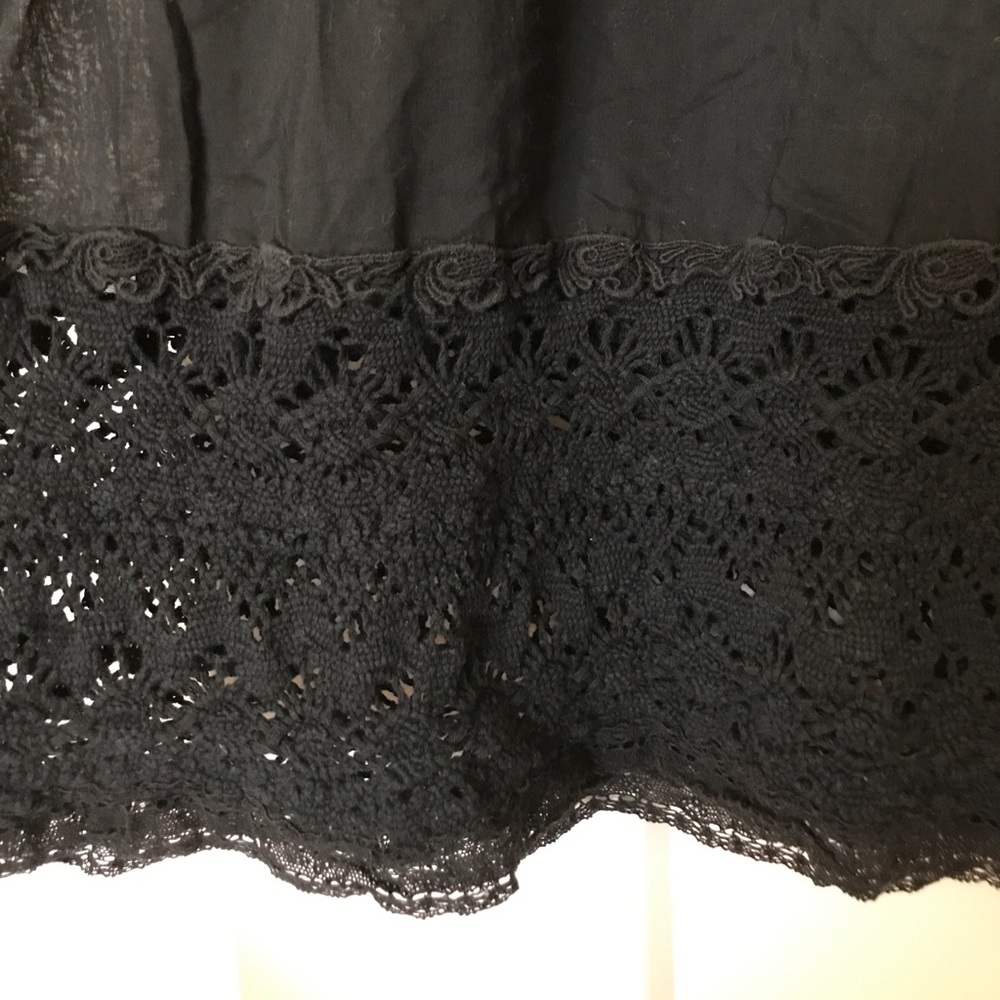 C&C California black t shirt with lace, M