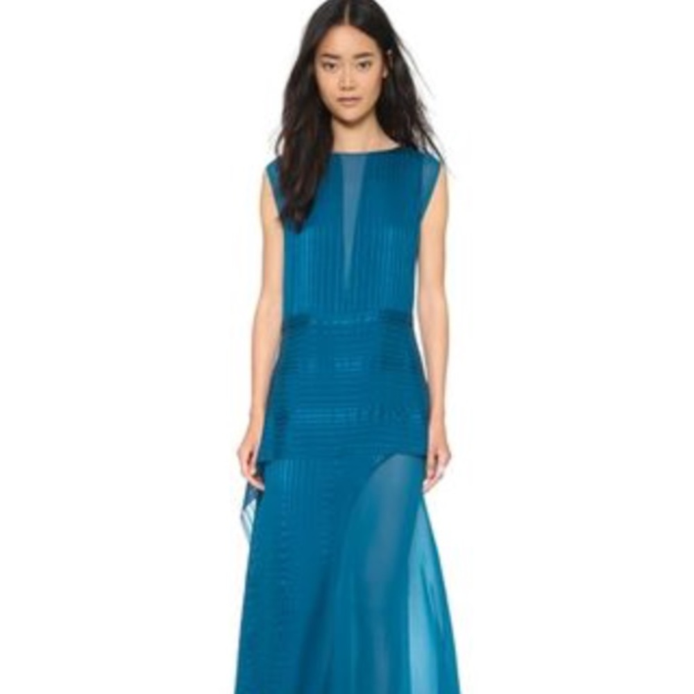 Mason sheer blue dress