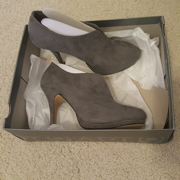 NIB gray suede booties! - Picture 2 of 5
