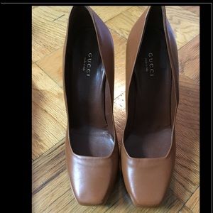 Gucci Square Toe Pumps