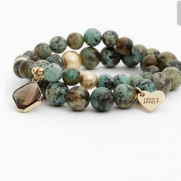 NWOT - Set of 2 semi-precious stone bracelets - Picture 4 of 5