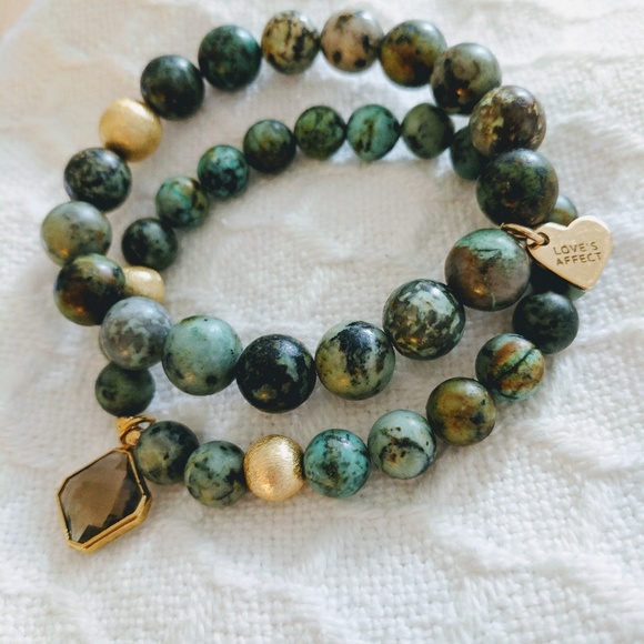 NWOT - Set of 2 semi-precious stone bracelets - Picture 5 of 5