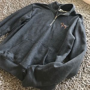 VS PINK Quarter Zip with Gold Logos