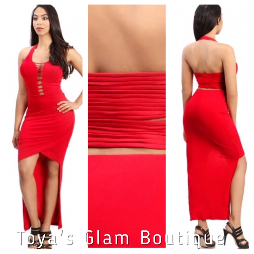 💄RED OPEN BACK DRESS💄