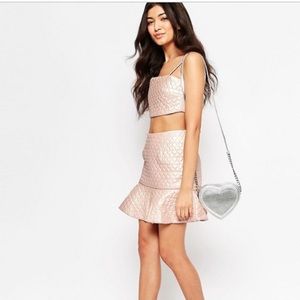 Floppy, Quilted Mini Skirt