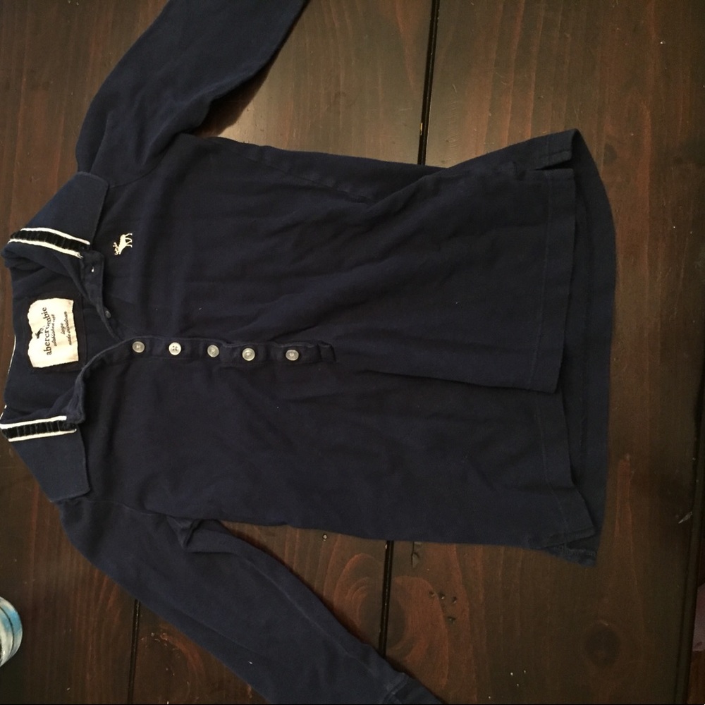 Navy blue half sleeve shirt